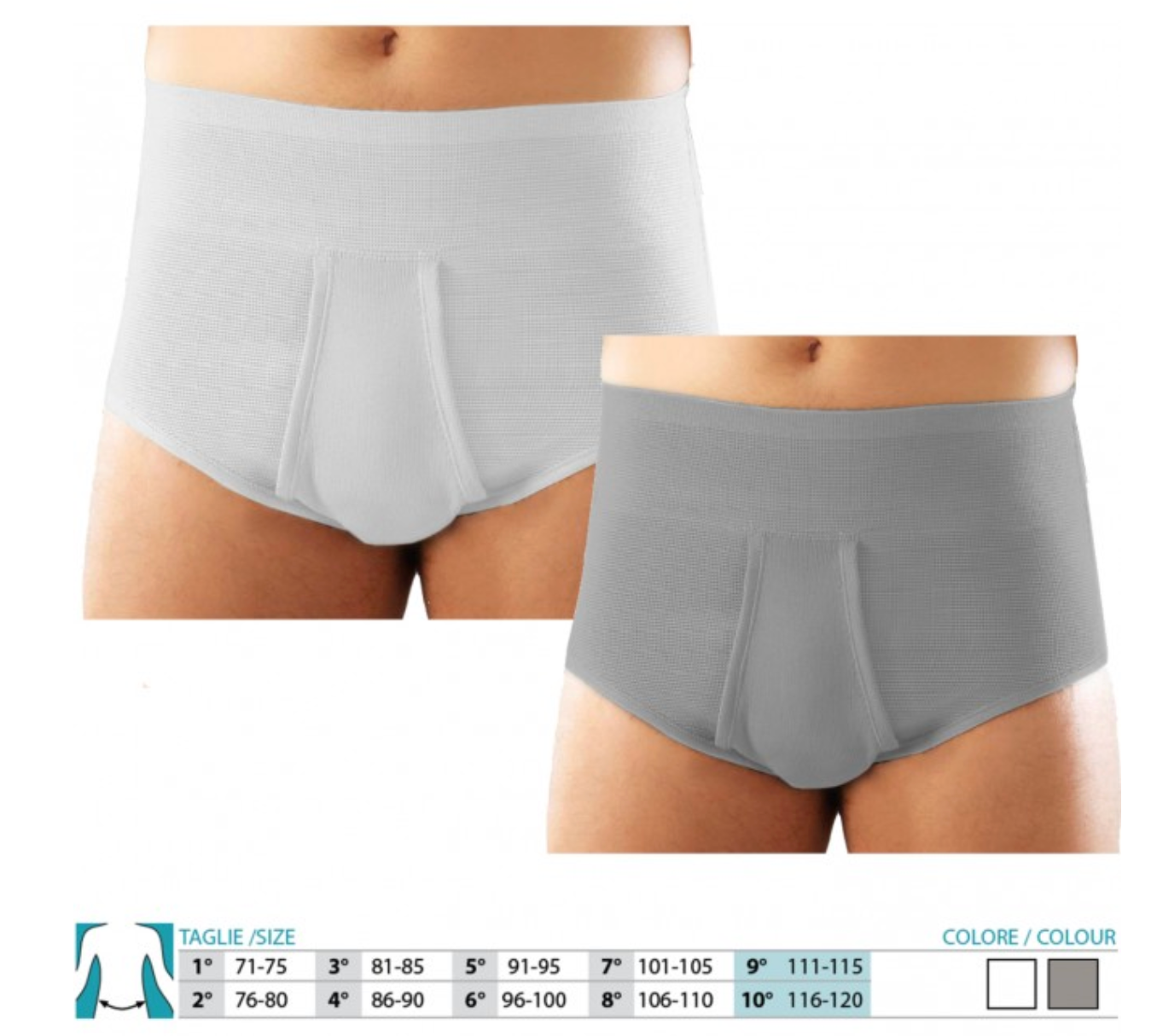 Slip élastique de contention pour homme OUVERT Orione Ref.309