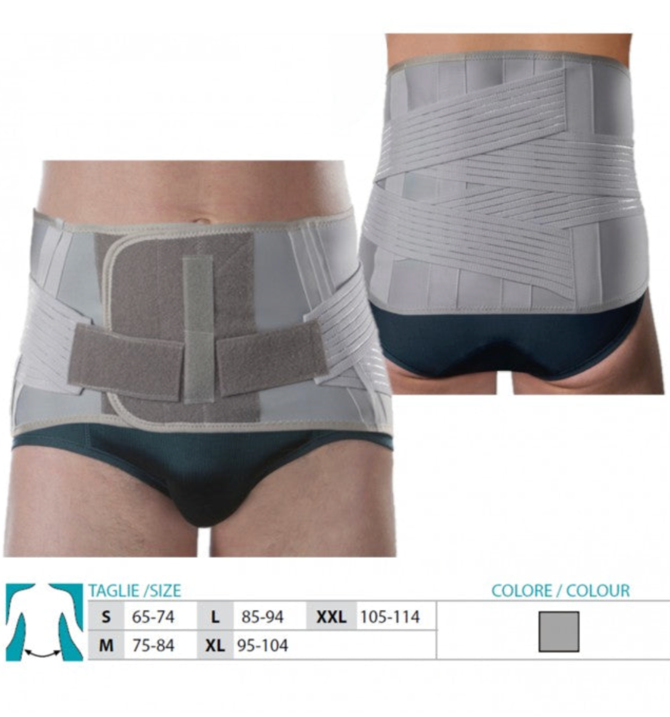 Supporte Lombo-Sacrée Tissu Élastique En Polyester Ref.3085 Orione