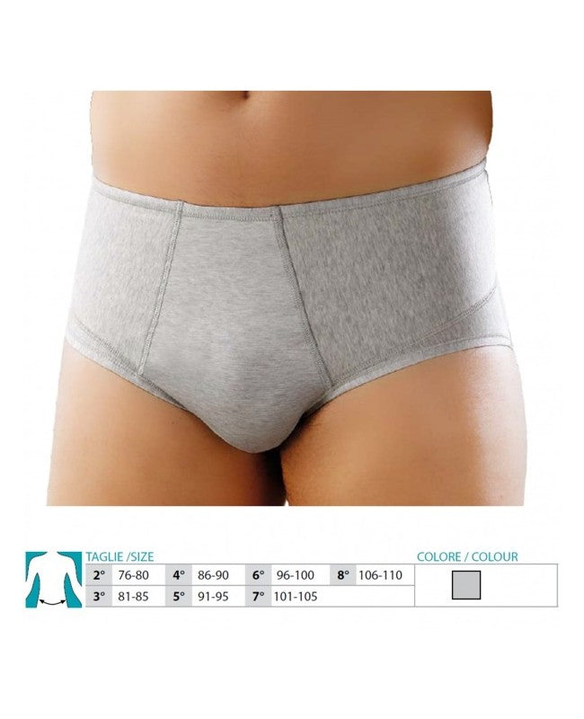 Slip de contention élastique Orione - Version ouverte pour homme - Réf. 508 ST